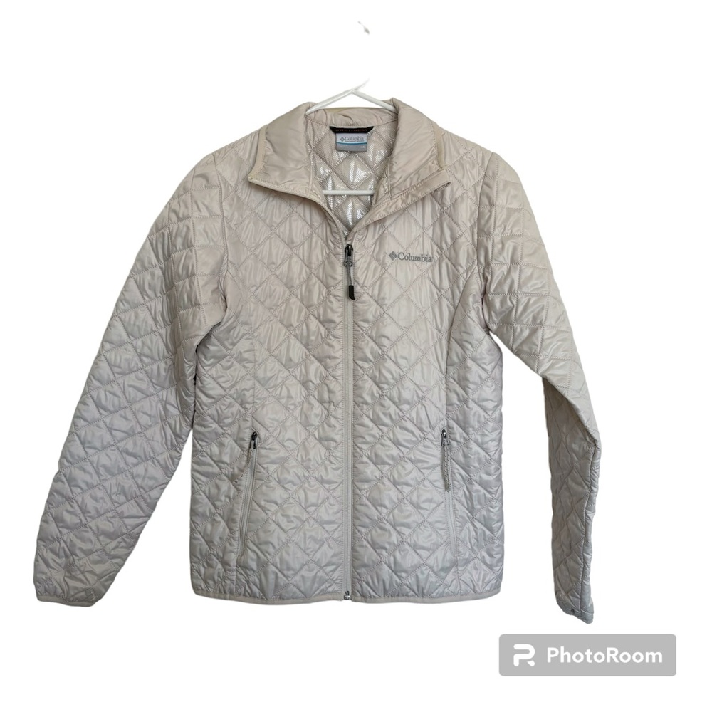 Columbia Women's Jacket, Size XS, cream, ivory, quilted